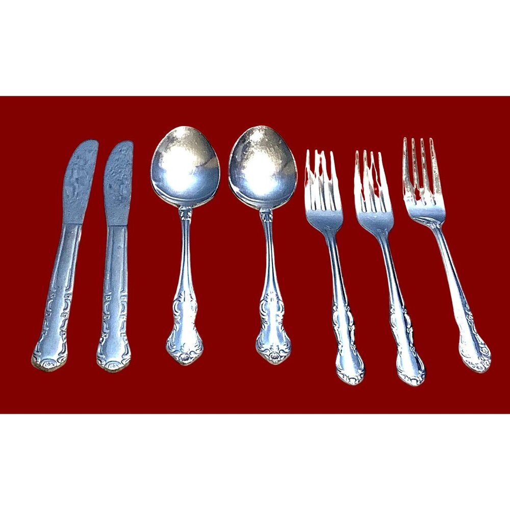 Vahalla And Utica Stainless Silverware Cutlery Spoons Forks Butter Knives